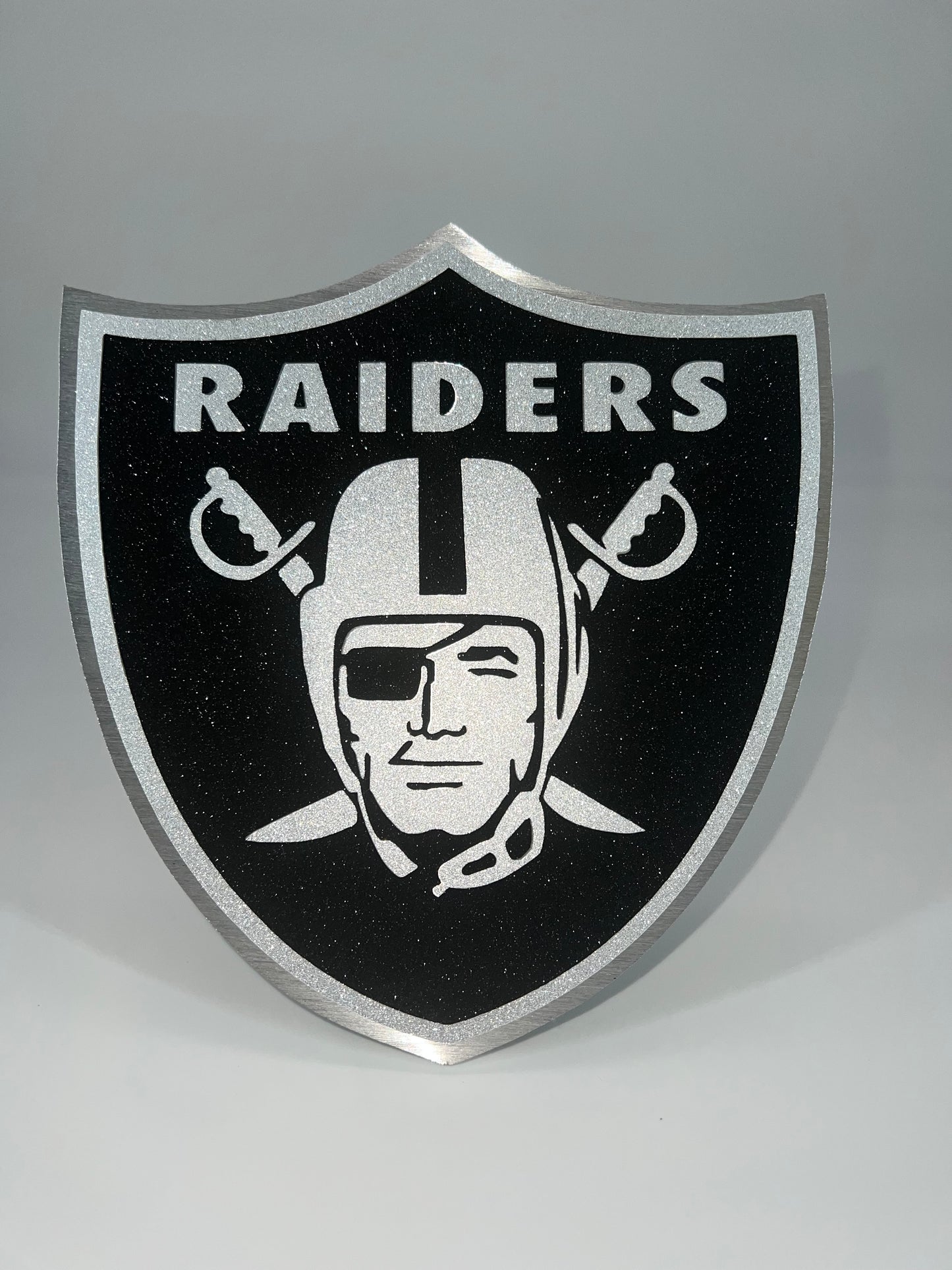 Raiders shield (glitter)