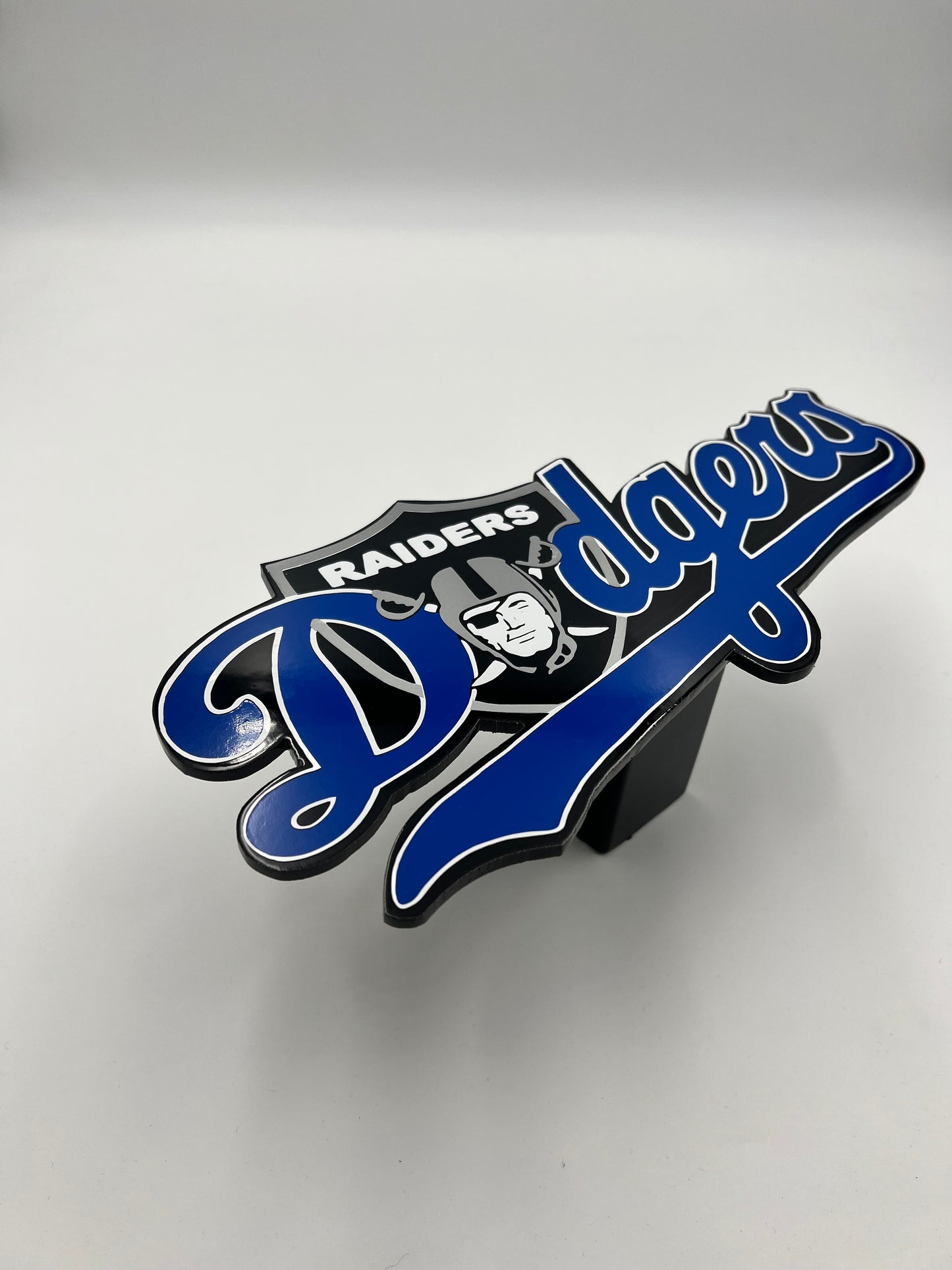 Dodgers raiders shield hitch cover