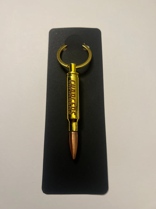 Chargers bullet bottle opener keychain