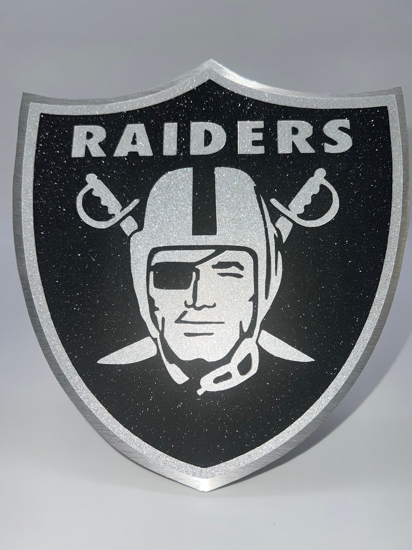 Raiders shield (glitter)