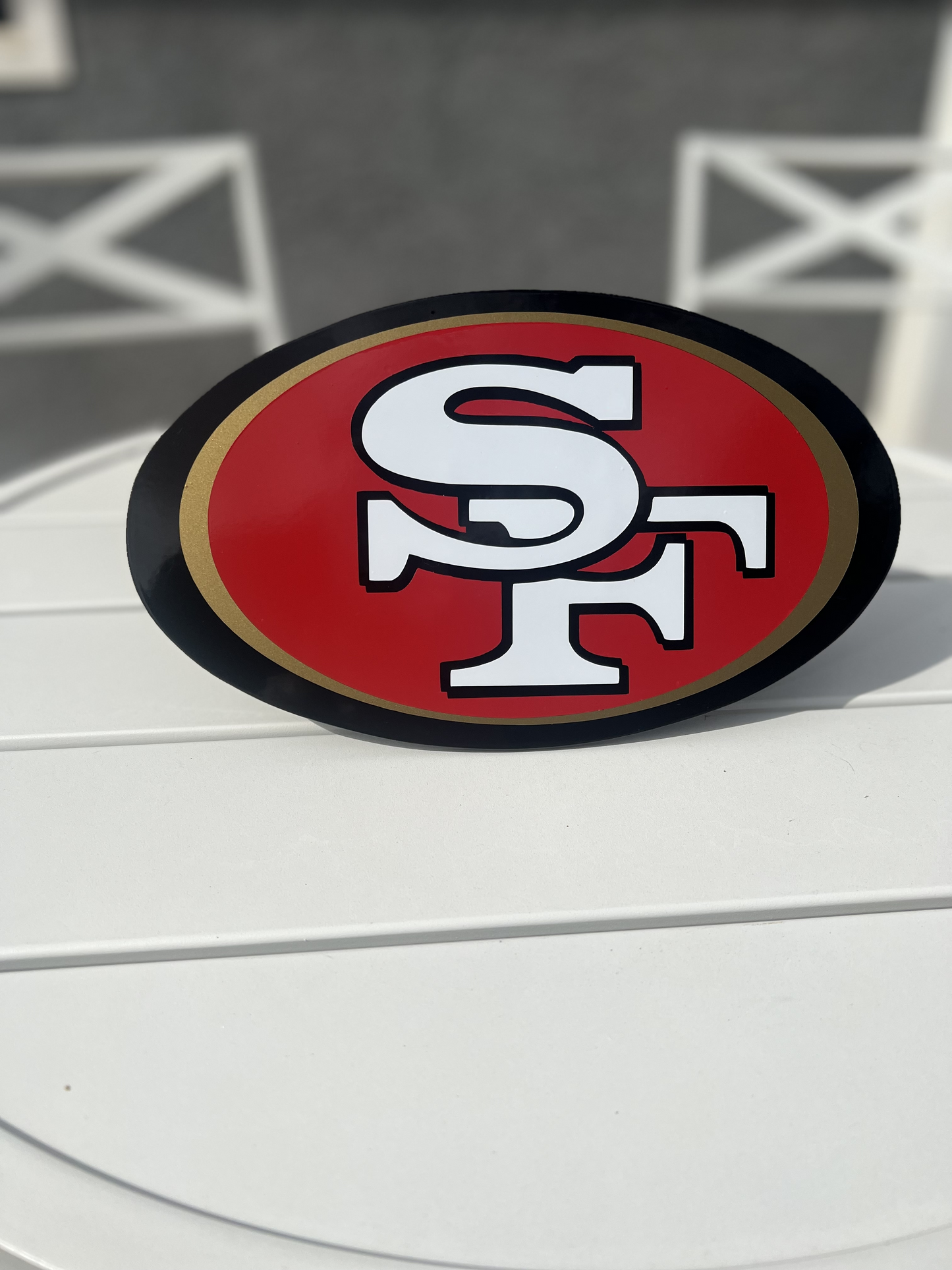 SF 49ers hitch cover