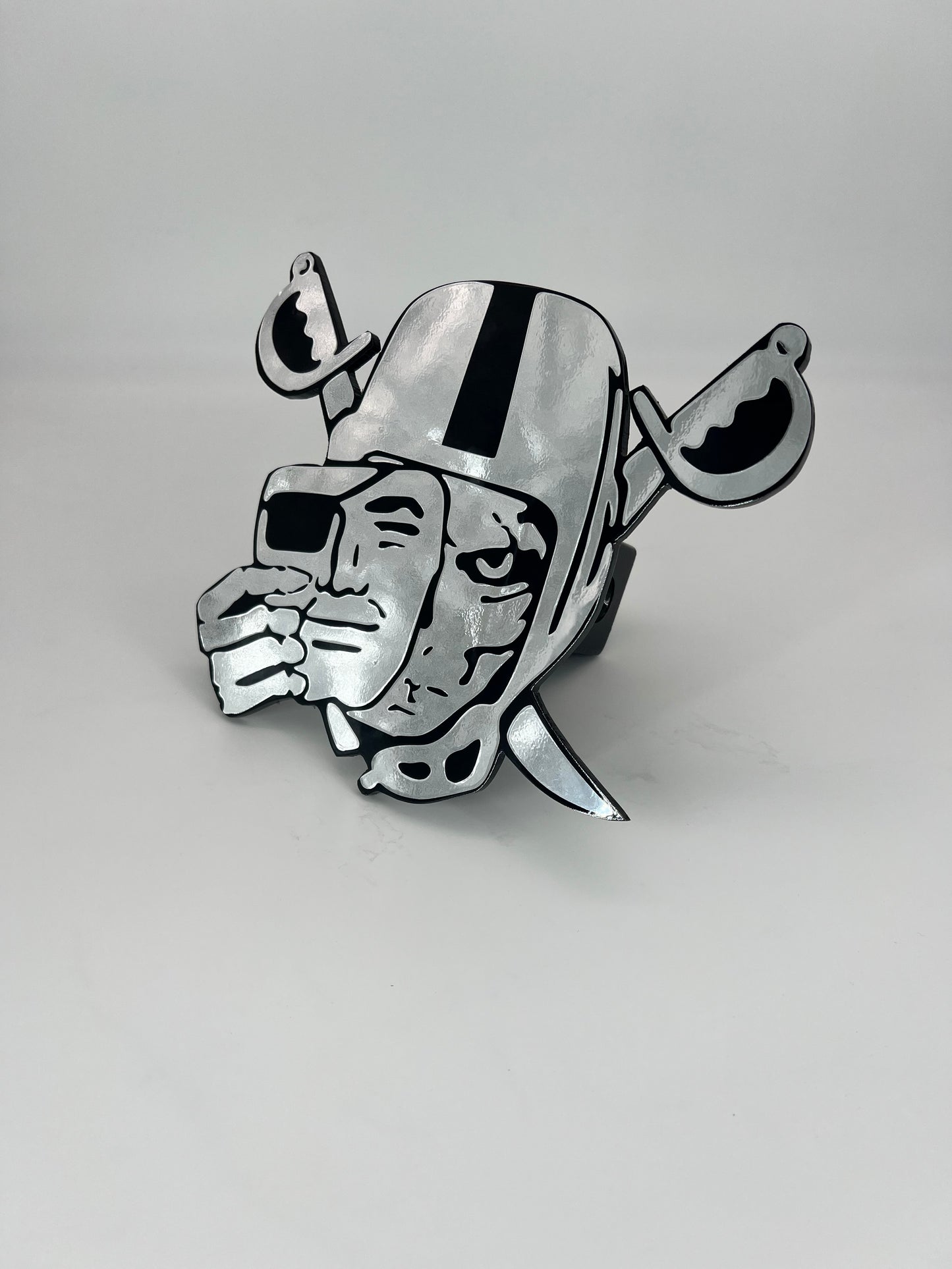 Raiders Face off chrome hitch cover