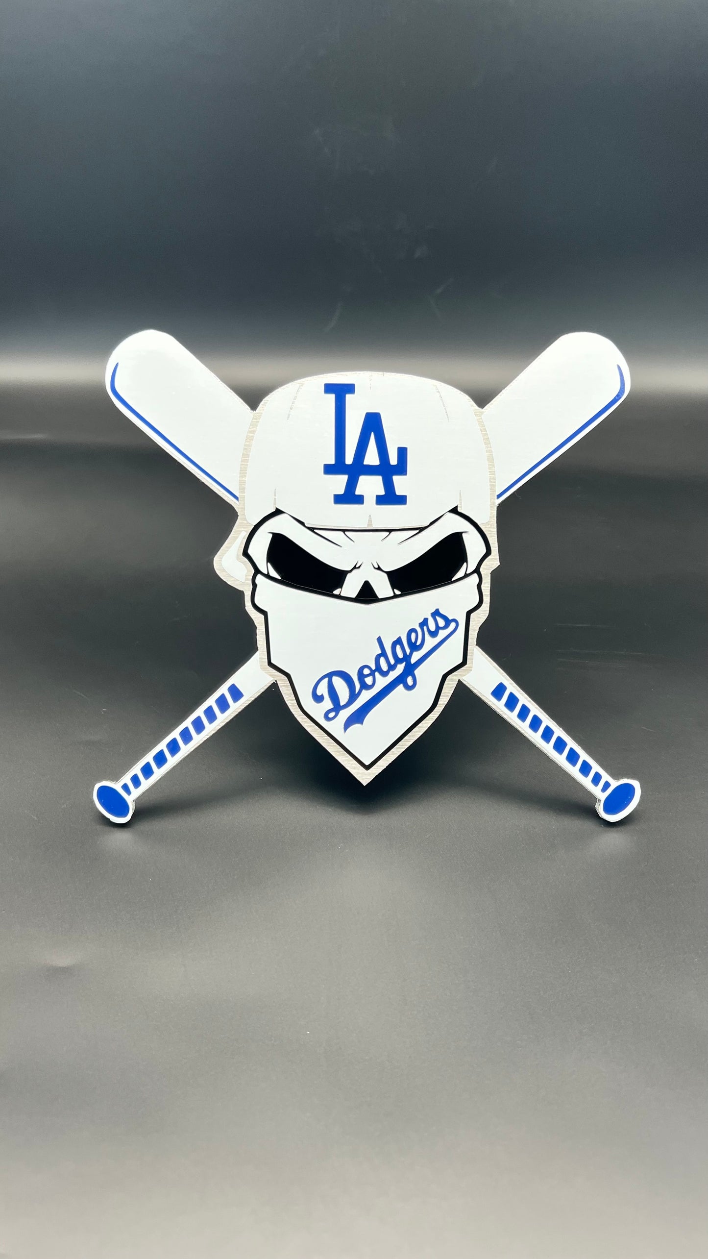 Dodgers bandit bats (white and darker blue)