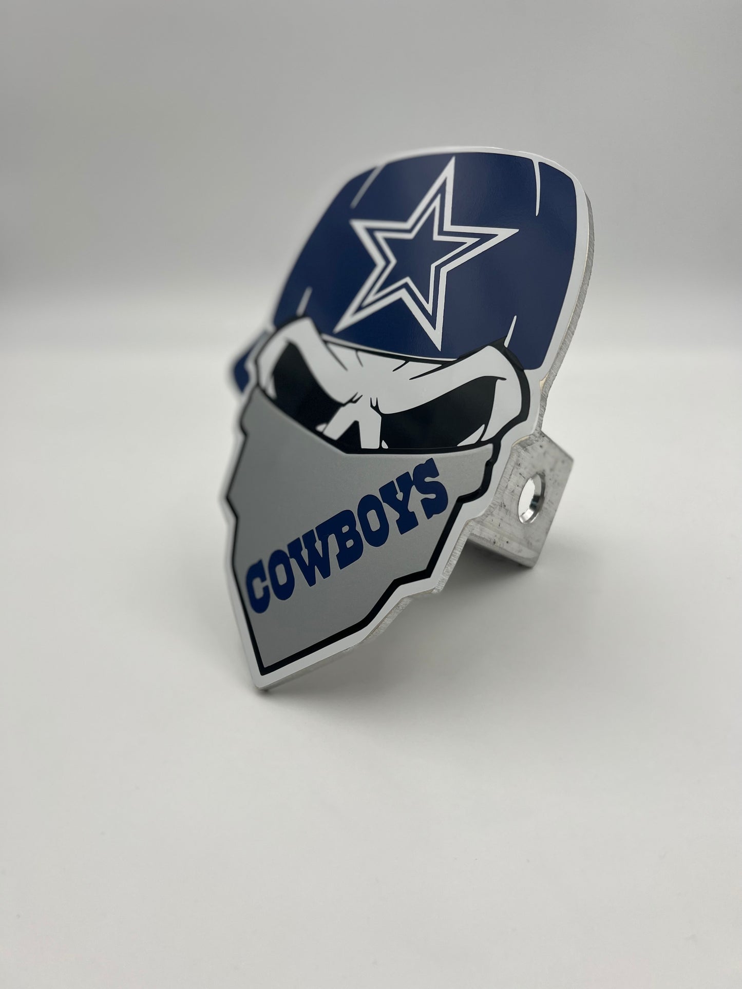 Cowboys bandit hitch cover (blue and gray)