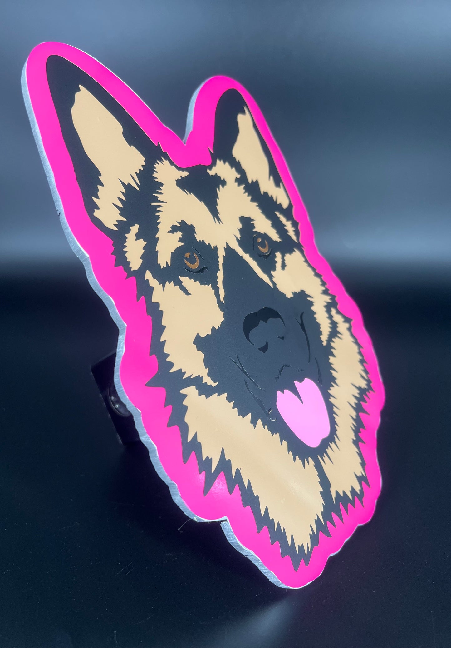 German Shepherd (pink background)