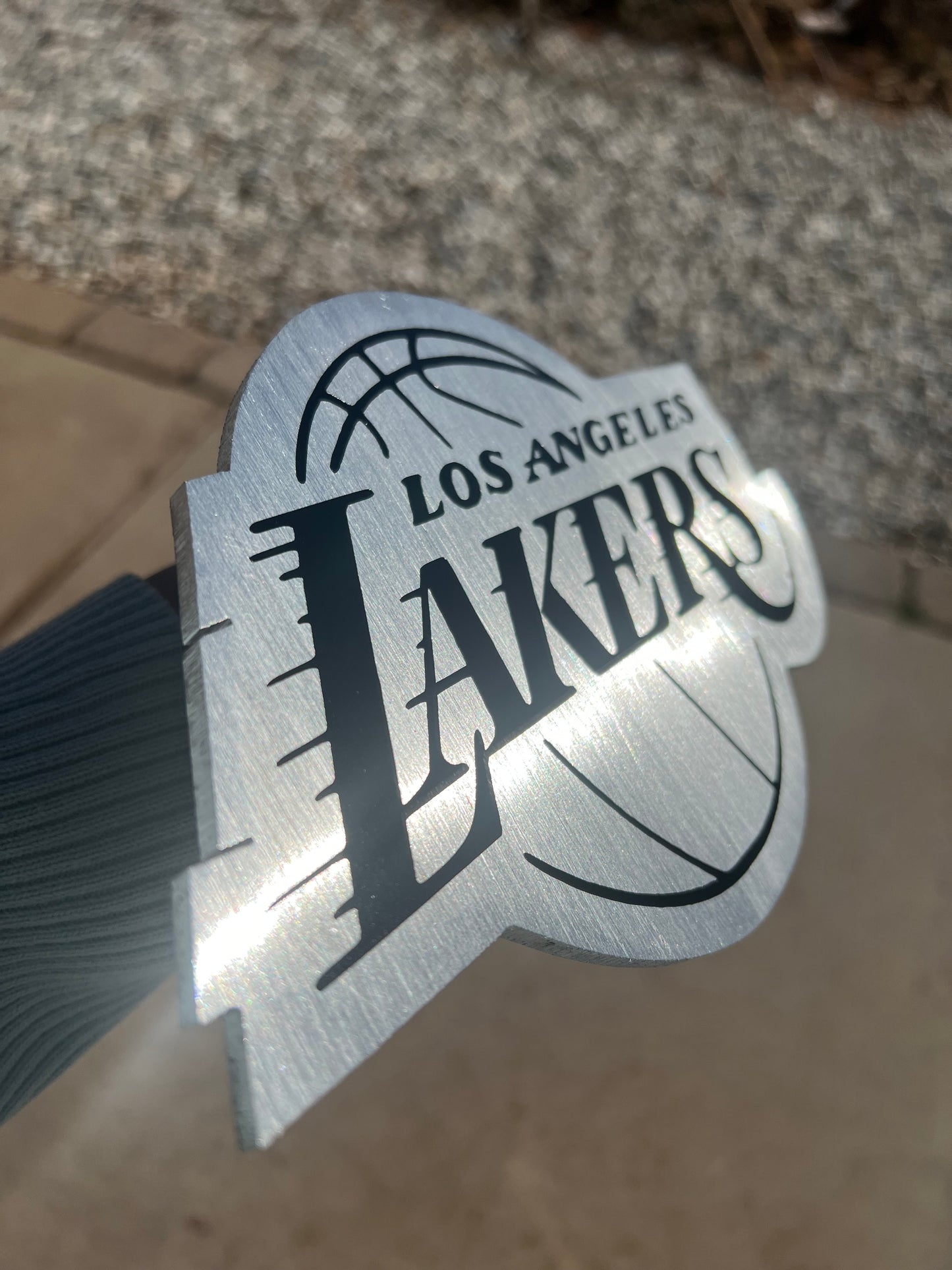 Lakers hitch cover (brush finish)