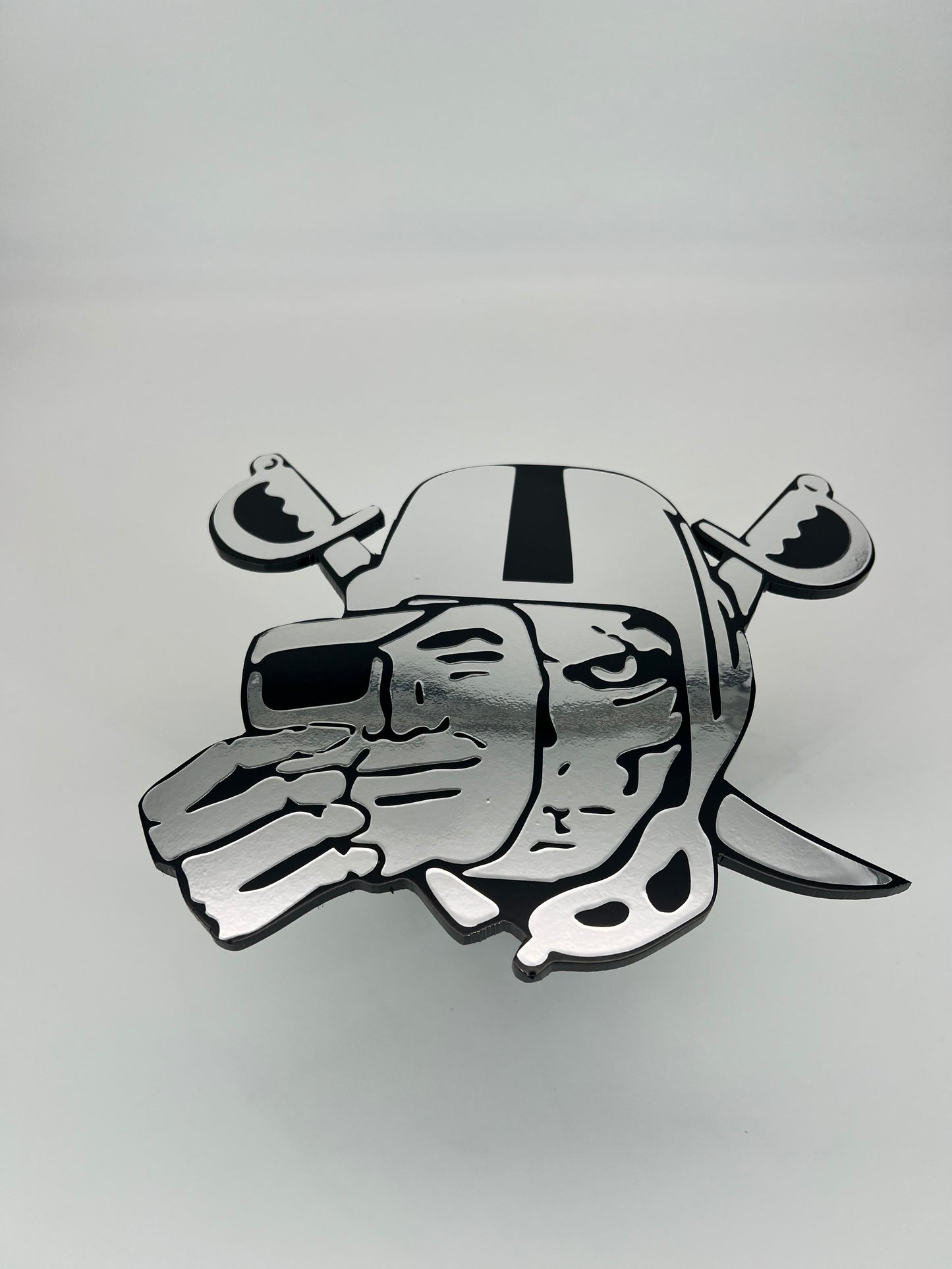 Raiders Face off chrome hitch cover