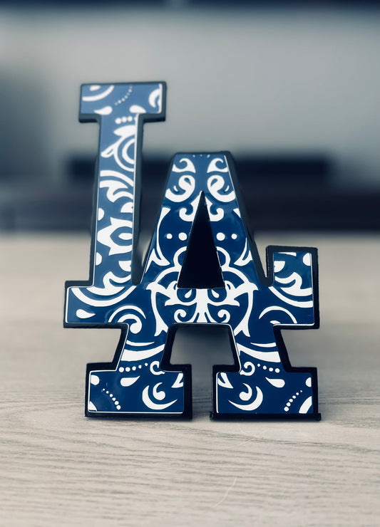 LA blue Bandanna hitch cover