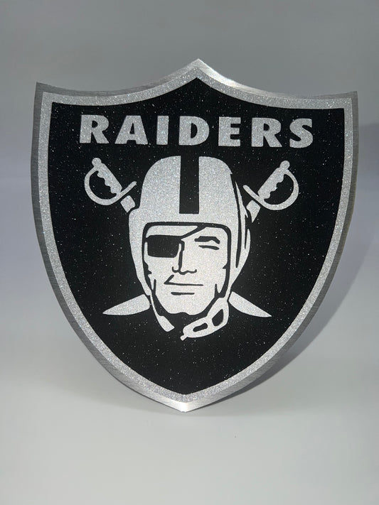 Raiders shield (glitter)