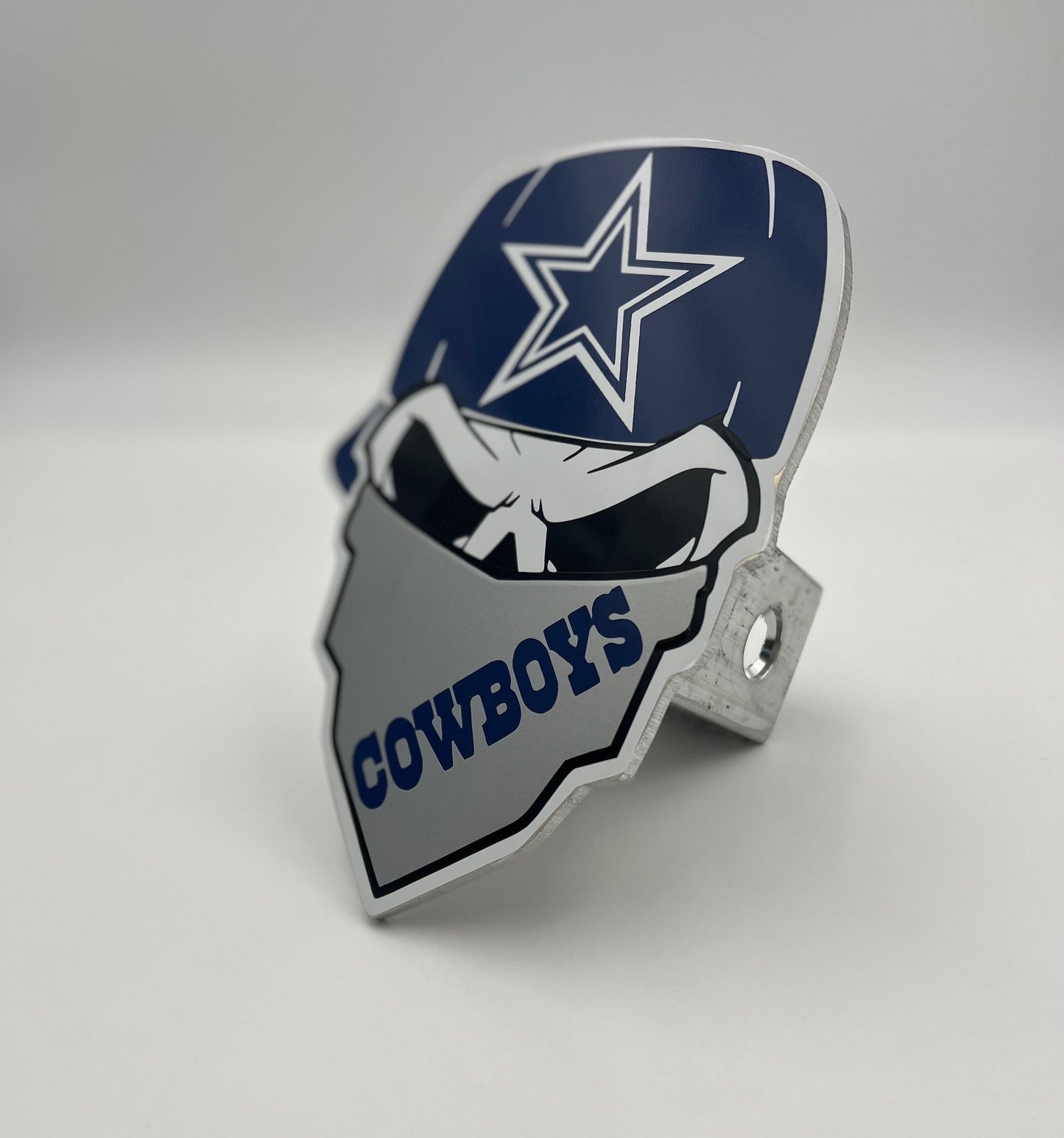 Cowboys bandit hitch cover (blue and gray)