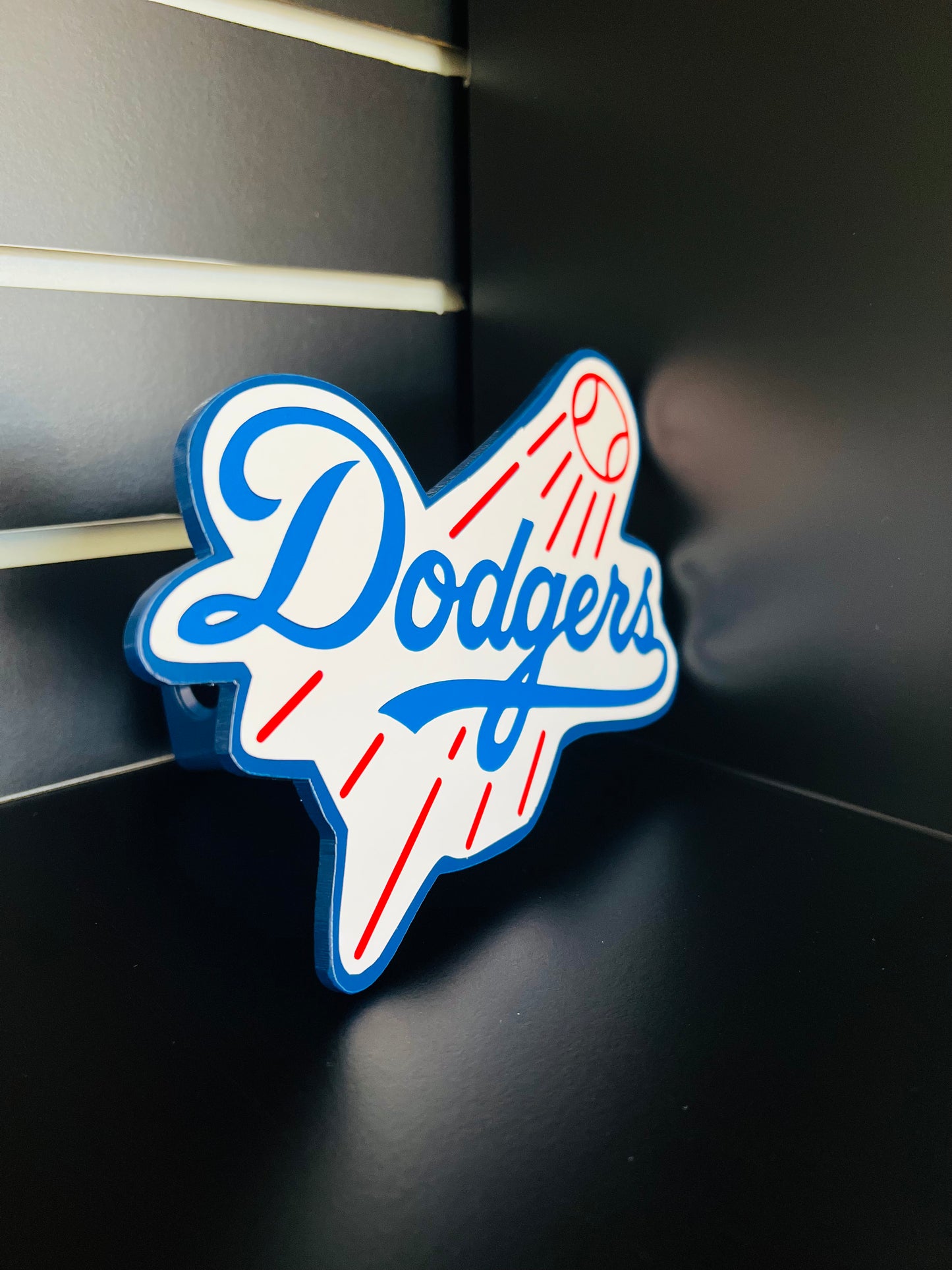 Dodgers ball hitch cover